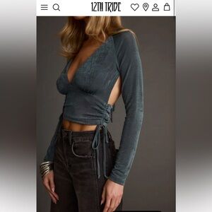 12th Tribe Nala Emerald Crop Top Size XS - NWOT - SOLD OUT